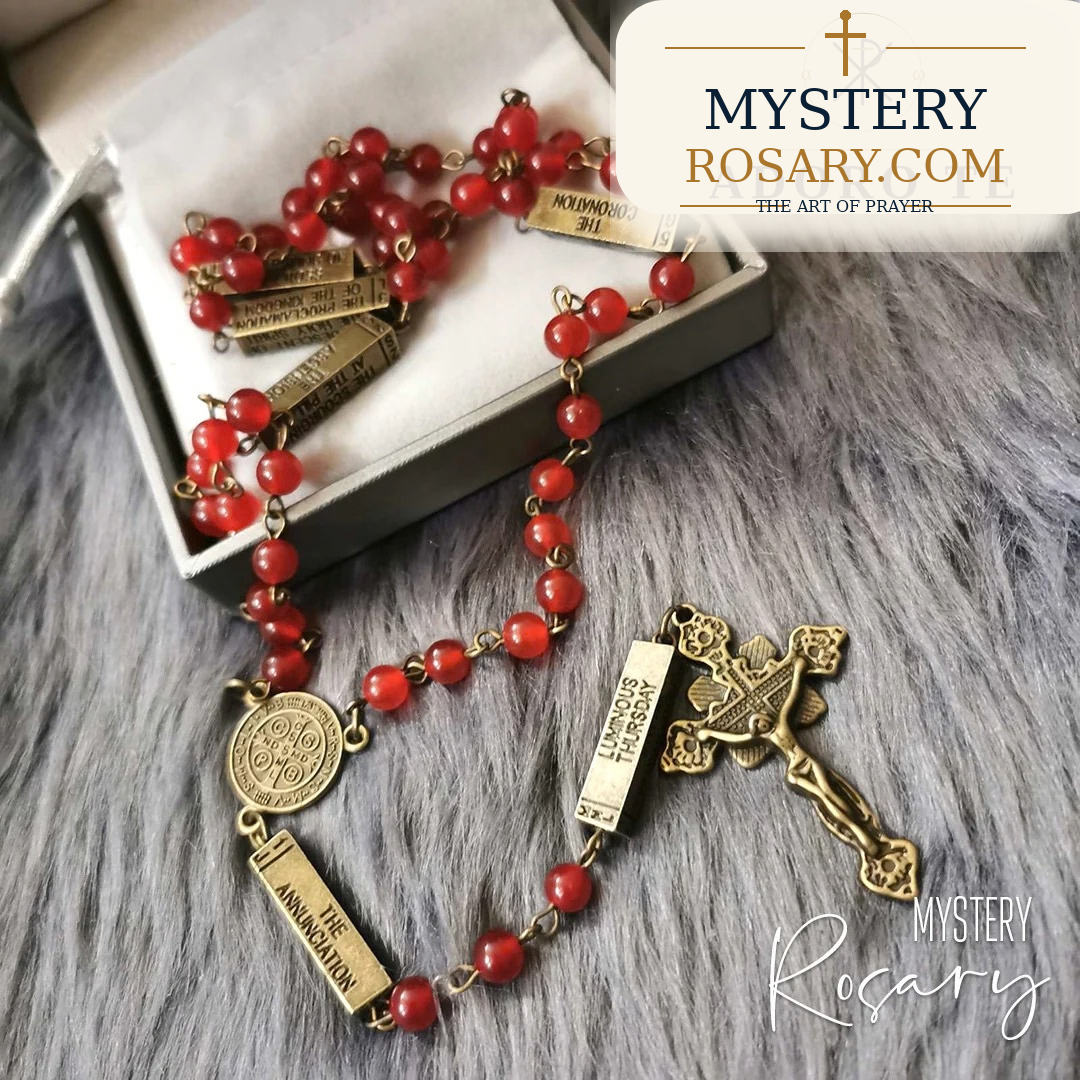 Ruby Stone Mystery Rosary