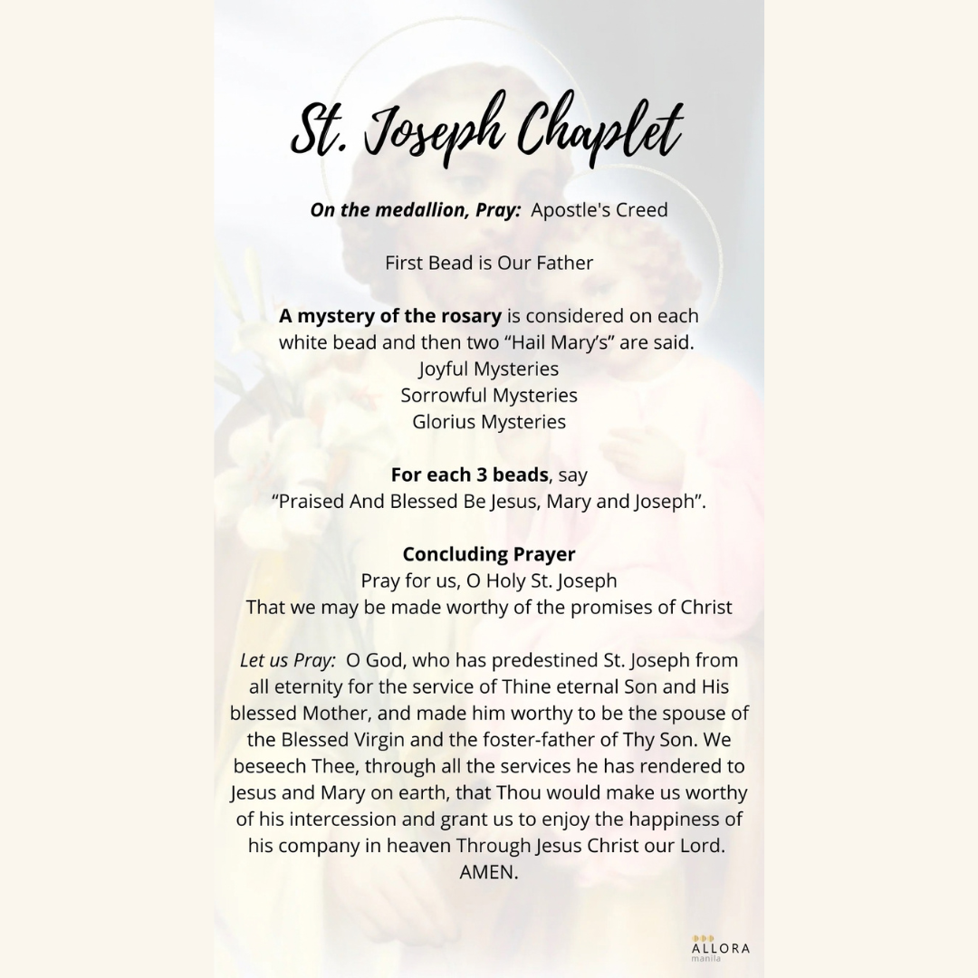 St. Joseph Lapis Lazuli Chaplet