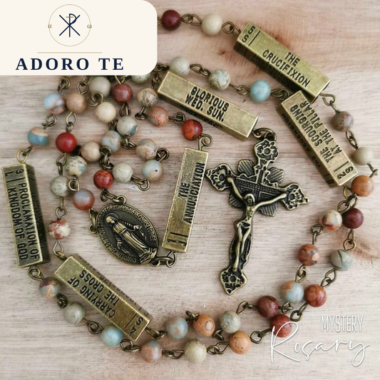 Aqua Terra Jasper Mystery Rosary