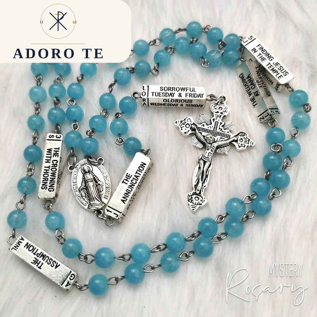 Aquamarine Mystery Rosary