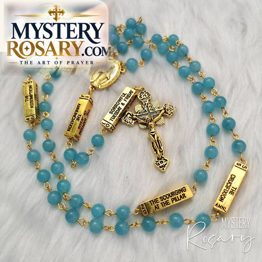 Aquamarine Mystery Rosary