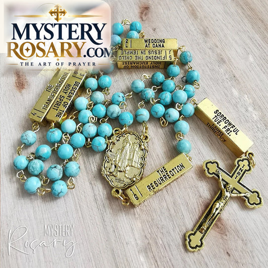 Chinese Turquoise Mystery Rosary