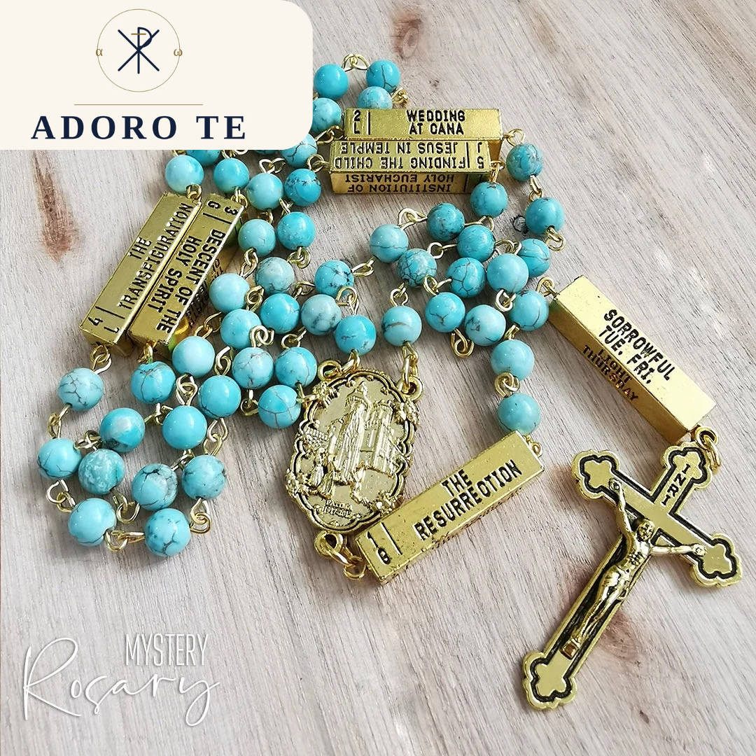 Chinese Turquoise Mystery Rosary