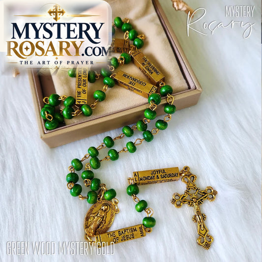 Green Wood Mystery Rosary
