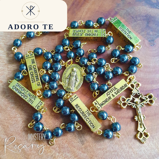 Hematite Mystery Rosary