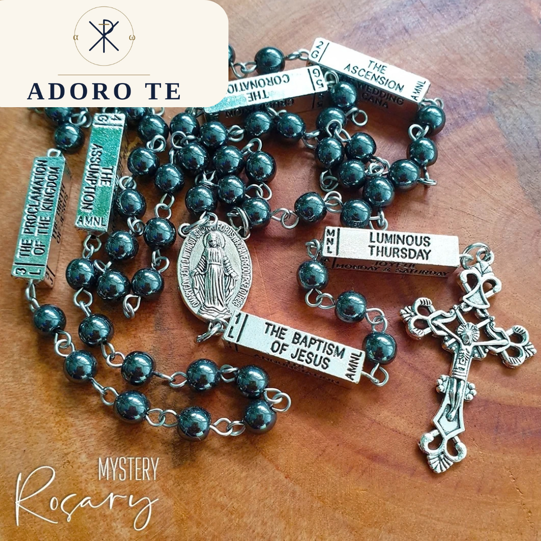 Hematite Mystery Rosary