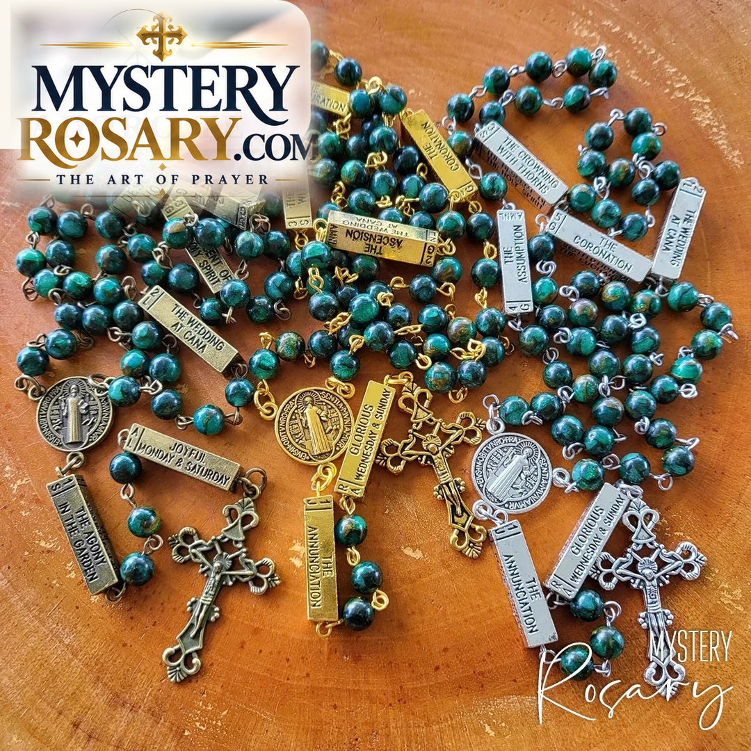 Jasper Emerald Mystery Rosary