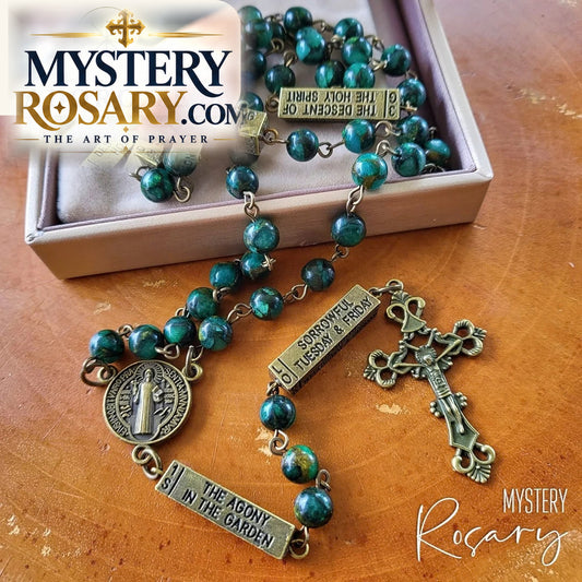 Jasper Emerald Mystery Rosary