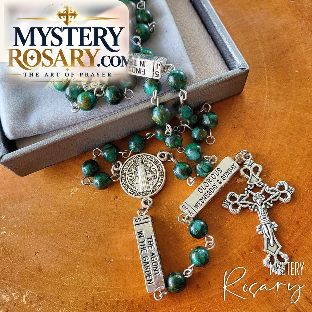 Jasper Emerald Mystery Rosary