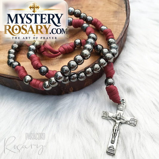 Red Paracord Rosary