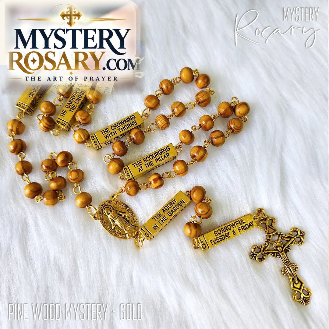 Pine Wood Mystery Rosary