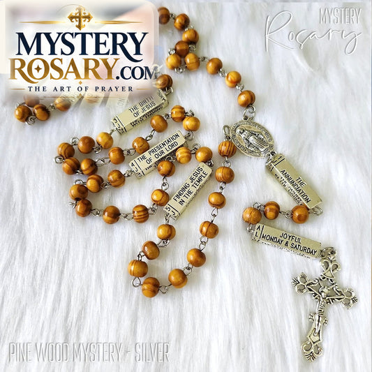 Pine Wood Mystery Rosary