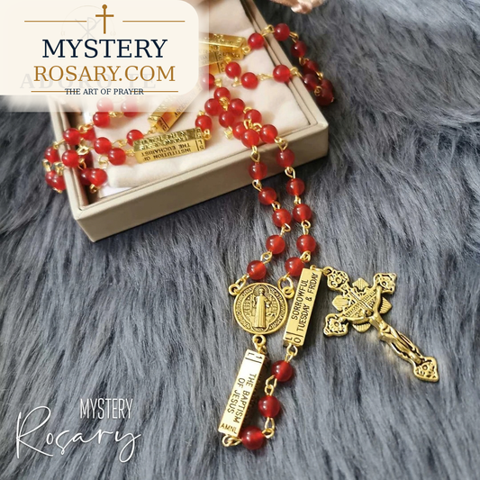 Ruby Stone Mystery Rosary
