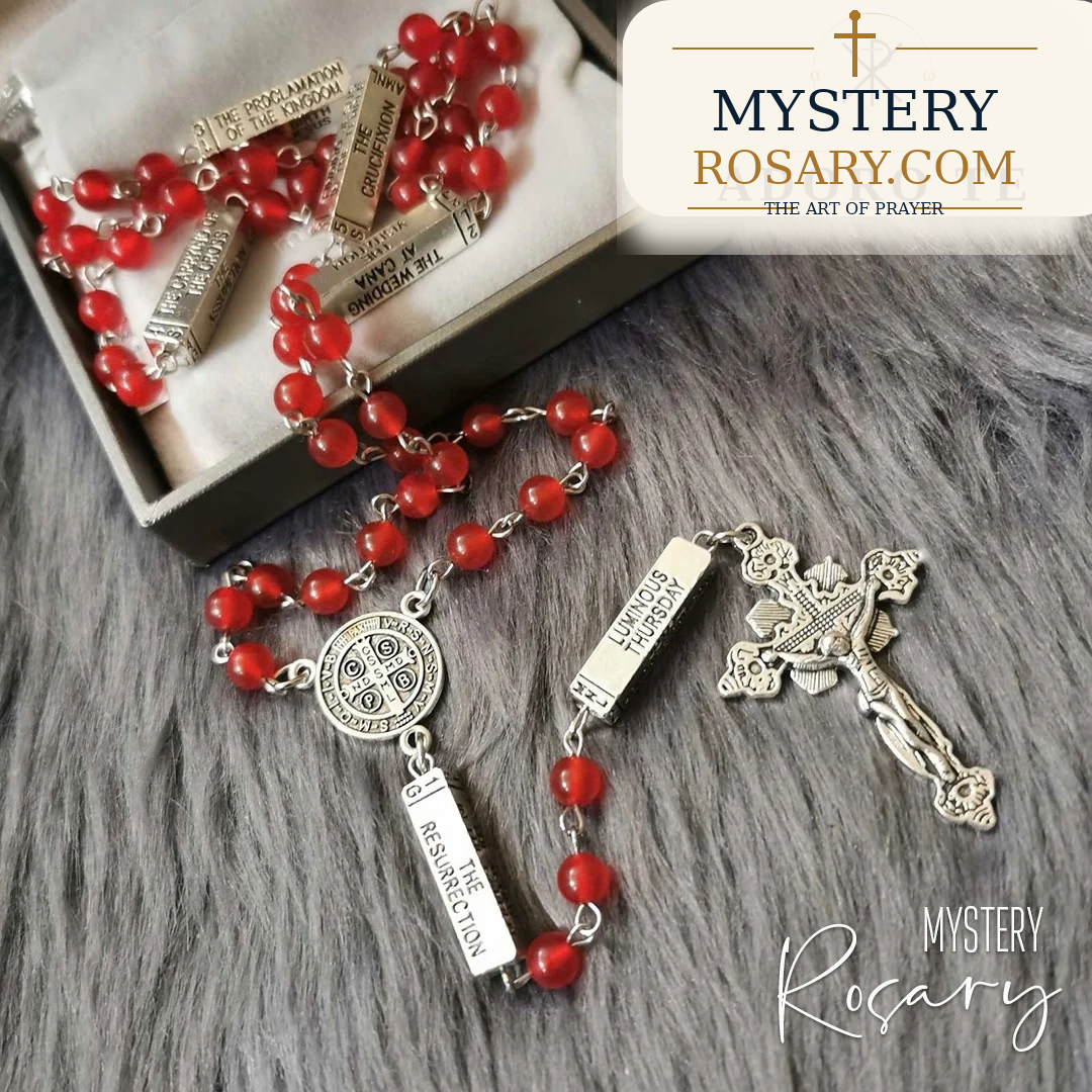 Ruby Stone Mystery Rosary