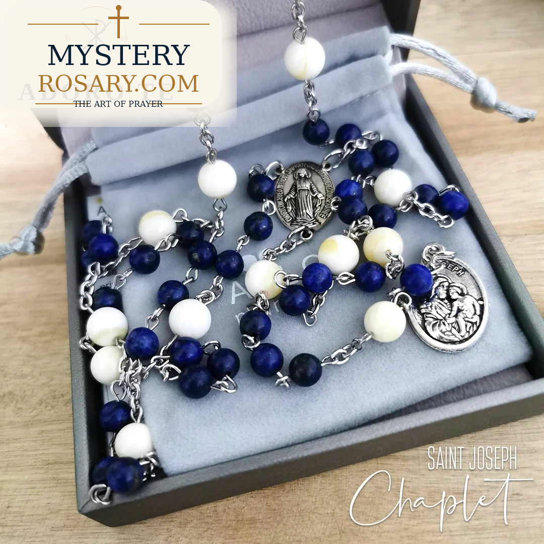 St. Joseph Lapis Lazuli Chaplet