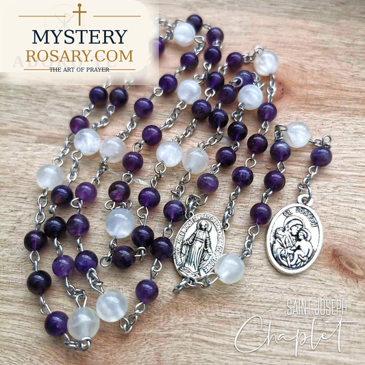 St. Joseph Amethyst Chaplet